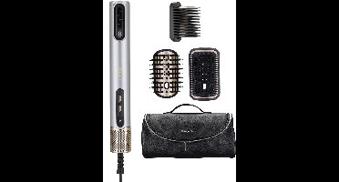 BaByliss 4-in-1 Wet to Dry Air Wand AS6554E Föhn - Drogen / Stylen / Uitrekken / Gladmaken / Volume - Limited Edition - High Speed Digitale Haardroger (123km/h) - 3 opzetstukken voor elke look - Föhnborstel - Perfect voor Kroeshaar