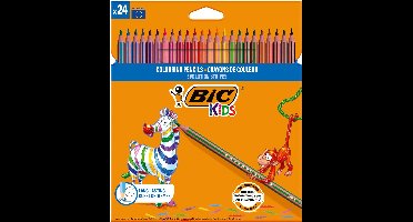 BIC Evolution Stripes - Kleurpotloden - Kinderen - Verschillende Kleuren - Potlood - 1 Stuk