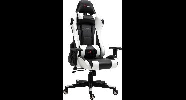 GTRacer Pro - Game Stoel - Gaming Stoel - Ergonomische Bureaustoel - Gamestoel - Verstelbaar - Gaming Chair - Zwart / Wit