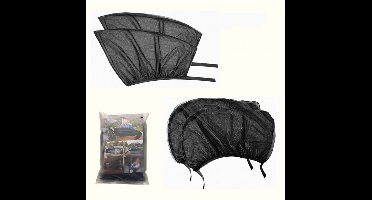 Auto Muggennet Zonnescherm voor Zijraam - 4 Stuks