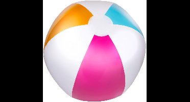 Eddy Toys Opblaasbare Strandbal 40 cm – Strandbal voor Zwembad en Strand – Gekleurde Opblaasbare Bal voor Kinderen vanaf 2 Jaar – Wit, Roze, Geel en Blauw