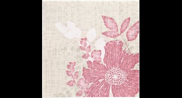 50 Servetten ROYAL Collection 1/4 vouw 40 cm x 40 cm fuchsia Annabel