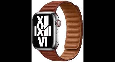 Apple Watch S/M bandje - Leer - Voor Apple Watch 3/4/5/6/7/8/SE 38/40/41mm - Omber