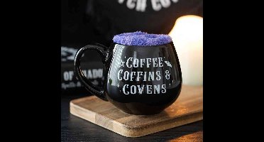 Something Different - Coffee Coffins & Covens Beker & Sokken Set - Zwart