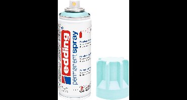 edding 5200 spuitverf in spuitbus - pastelblauw mat - 1 stuk - 200 ml verf - direct dekkend – 0,7-1 m2 oppervlak - acrylverf voor het lakken en versieren van glas, metaal, hout, keramiek, kunststof, canvas - permanent spray, verfspray