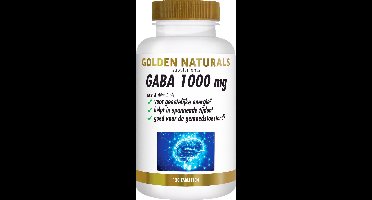 Golden Naturals GABA 1000mg (120 veganistische tabletten)
