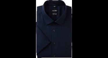 Olymp overhemd korte mouw donkerblauw