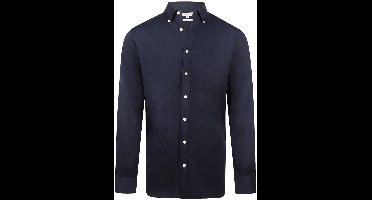 McGregor Overhemd Stretch Pique Shirt Mm252 6001 08 2100 Navy Mannen Maat - L