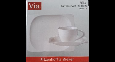 Ritzenhoff & Breker Vita koffieservies 18 delig porselein