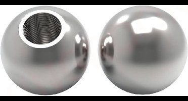 20 stuks stalen kogels met schroefdraad- 10 mm vervangende chroomstalen kogels- M4-schroefdraad voor Kossel K800 3D-printer magnetisch kogelkopsysteem