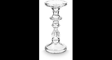 vtwonen - Kandelaar - Transparant - Glas - 10x21cm