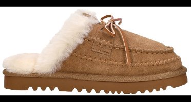 Warmbat Marra Pantoffels Open - Cognac - Maat 38