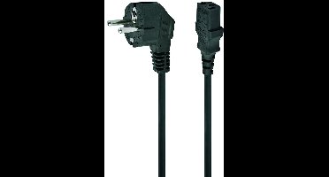 Gembird PC-186 1.8m CEE7-4 C14 stekker Zwart electriciteitssnoer