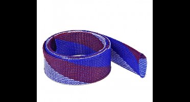 Polyester kabelsleeve | rekbaar | 50mm | blauw/wit/rood | 2 meter