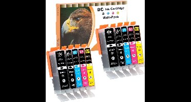 Huismerk Canon PGI-570 XL + CLI-571 XL Multipack incl. Chip 10 stuks