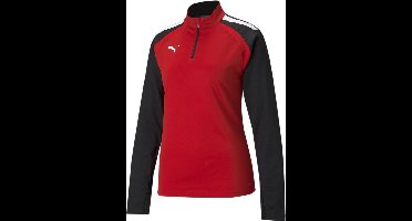 Puma Damen Trainingsjacke TeamLIGA 1/4 Zip Top W 657253 Puma Red-Puma Black-M