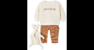 Vertbaudet Babyset sweater + broek + knuffel