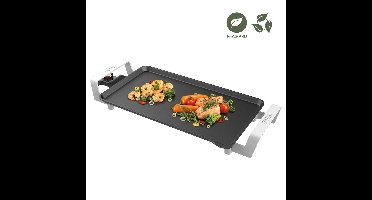 Bourgini Elements - Grillplaat - Bakplaat - PFAS-Vrije keramische anti aanbaklaag - 46 x 26 cm - 4-6 personen - GRS gecertificeerd gerecyclede materialen