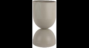 Present Time Bloempot Tonar Large - Grijs - 25.5x25.5x45cm - Modern