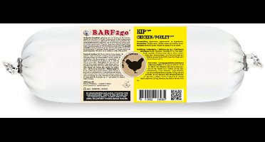 BARFmenu 2Go Hondenvoer Nat Kip - 10 x 900 gr - Voordeelverpakking