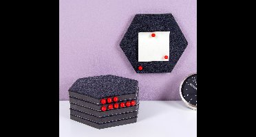 Zelfklevende Hexagon Prikborden (set Van 6) van OOTB