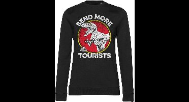 Jurassic Park - Send More Tourists Girly Damen Sweatshirt Sweatshirt Black-L