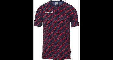 Uhlsport Kinder Sportshirt Progressive 28 Shirt Kurzarm 1002266 Marine/Rot-116
