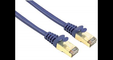 Exxter Cat 5e netwerkkabel STP 3m blauw verguld