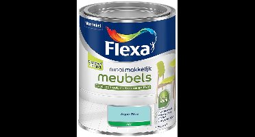 Flexa - mooi makkelijk meubels mat - Aqua Blue - Mengverf - 0.75 L