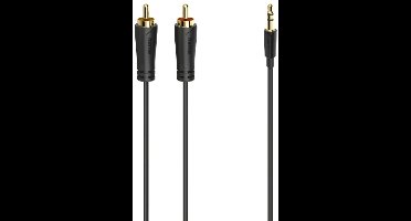 Hama Audiokabel 3,5-mm-jack-stekker - 2 Cinch-stekker Stereo Verg. 3,0 M