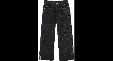 Vertbaudet Wijde jeans met omslag voor meisjes