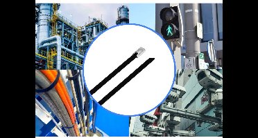 TRU COMPONENTS TC-12656608 Stalen kabelbinder 680 mm 4.6 mm AISI 316 Met coating 100 stuk(s)