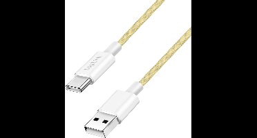 LogiLink CU0332 USB-kabel USB 2.0 0,5 m USB A USB C Geel