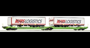 Roco 6600005 H0 dubbeltasje-gelede wagon T3000e van de CFL Cargo CFL Cargo