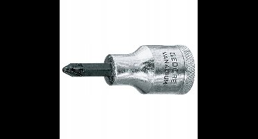 Gedore PZ 2 1/2" bitdoppen, Pozidriv, 60mm, GEDORE-vanadium staal