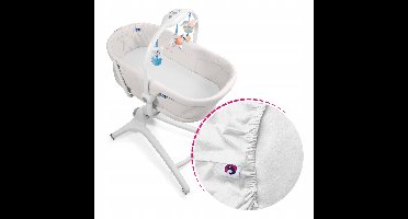 Het flanellen laken Chicco Baby Hug Wit met elastiek