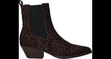 POSH by Poelman Enkellaarsjes - Dames - Bruin - Maat:42