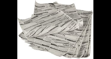 Inpakpapier, Pergament papier 35 cm x 25 cm "Newsprint" vetwerend(1 kg)