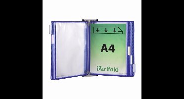 tarifold wandhouder 5 displayborden blauw - 416161