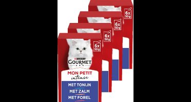 Gourmet Mon Petit Intense - kattenvoer natvoer - Vis - 24 x 50 g
