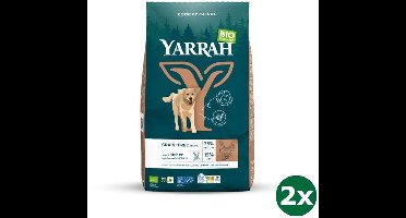 2x10 kg Yarrah dog biologische brokken graanvrij kip/vis hondenvoer NL-BIO-01