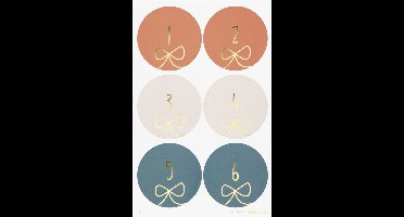 folia Adventkalender-stickers 'CHRISTMAS TREE