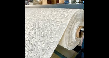 Bulgomme Wit Ondertafelkleed op maat per meter - Hoge bescherming -