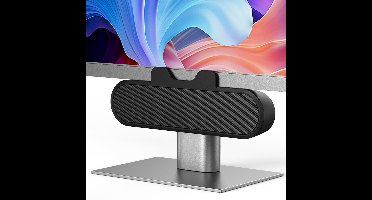 Crrynuo draagbare clip-on computerluidsprekers - 10W - met HD-stereogeluid - Clip-on voor 0,1-1,1 inch monitoren - Geschikt voor pc-monitoren-laptops-mobiele telefoons-desktops-buitengebruik - Plug and Play (zwart)