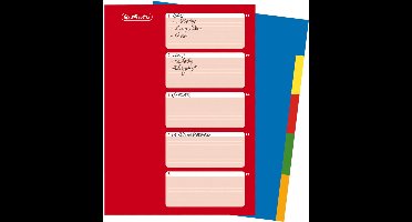 Herlitz kleurenregister, blanco, A4-formaat