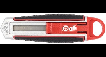 WEDO Safety-Cutter met lang lemmet, mesje: 18 mm, rood/zwart