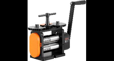 Rollingsmachine – Metaalwalsmachine – Rollers – Juwelenmachine – Metaalbewerking – 3-in-1 Multifunctioneel – Instelbare Dikte 0-5,5 mm – Hoogwaardig 45# Staal