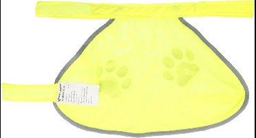 FIRST AID ONLY Veiligheidsvest voor honden met pootafdruk, geel, maat L