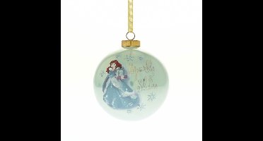 Disney Christmas, kerstbal keramiek Ariel (groen)