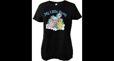 My Little Pony Damen Washed Girly Tee Black-S